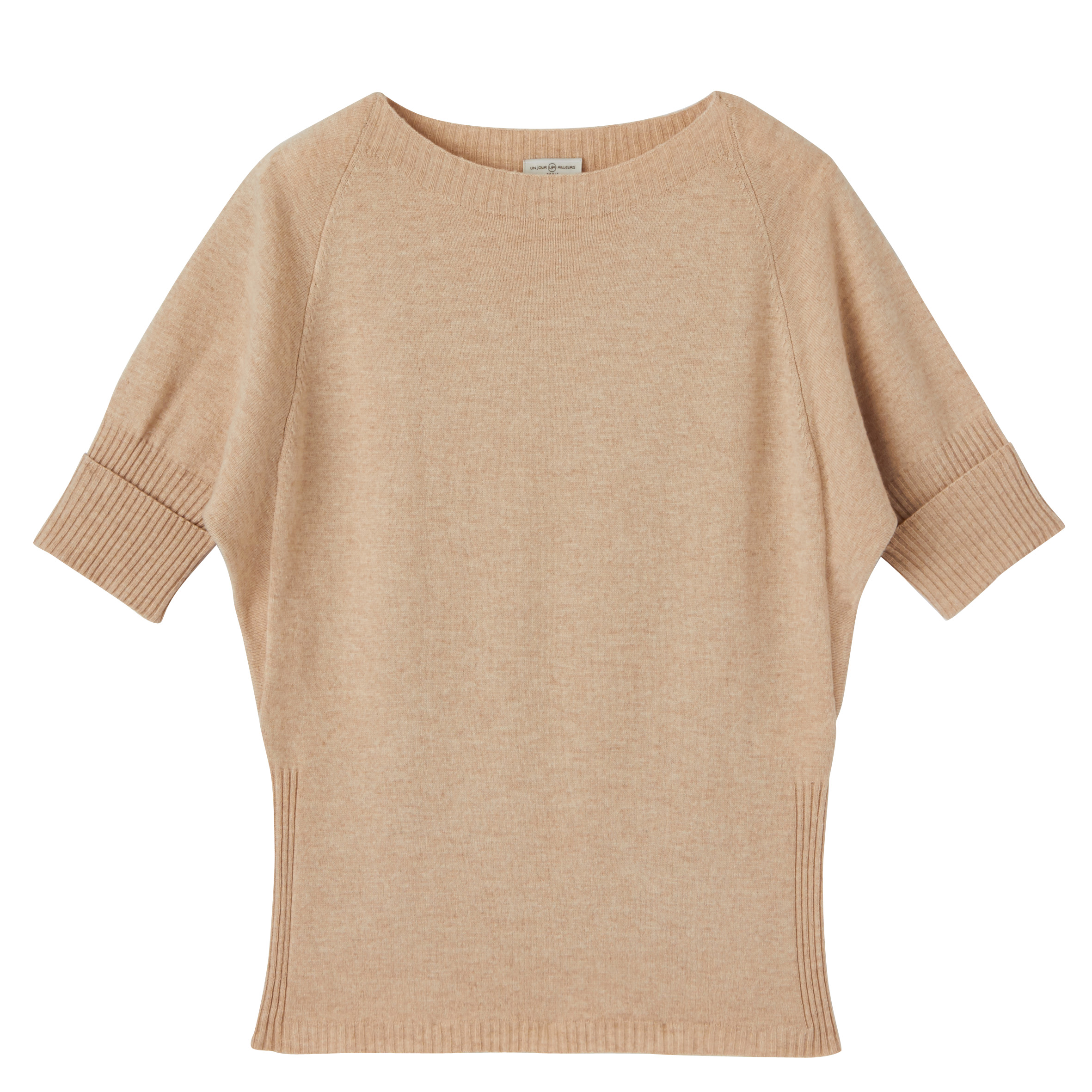 Pull-jersey-cotes-Beige-R63109BG_photo